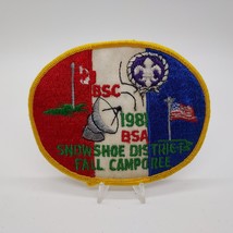Vintage BSA BSC 1981 Snowshoe District Fall Camporee Patch - £10.03 GBP