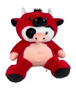 Disguisimals Molly the Bull Cow Red Plush Peek-A-Boo Toys Stuffed Animal... - £37.01 GBP