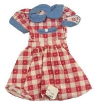 Vintage PREMIER Togs 18-19” Baby Doll Dress Pink Red Blue Clothing 1960’s - £14.08 GBP
