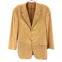 VTG Ralph Lauren Purple Label Tan Cotton Silk Sport Coat 39R Made in Eng... - $147.51