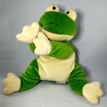 Ty Beanie Pillow Pal Collection Ribbit- The Large Green Frog 1996 Vintage - £10.59 GBP