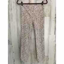 Soft Surroundings Sarianne Ankle Pants Petite Extra Small Cream Brown Leopard - £31.60 GBP