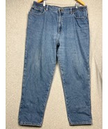 Vintage Ll Bean High Rise Straight Leg Jeans Womens 20W Lining Elastic W... - $34.88