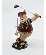 Vtg Ganz Santa Figurine Golf Golfing Santa Christmas Ornament  - $311.30 MXN