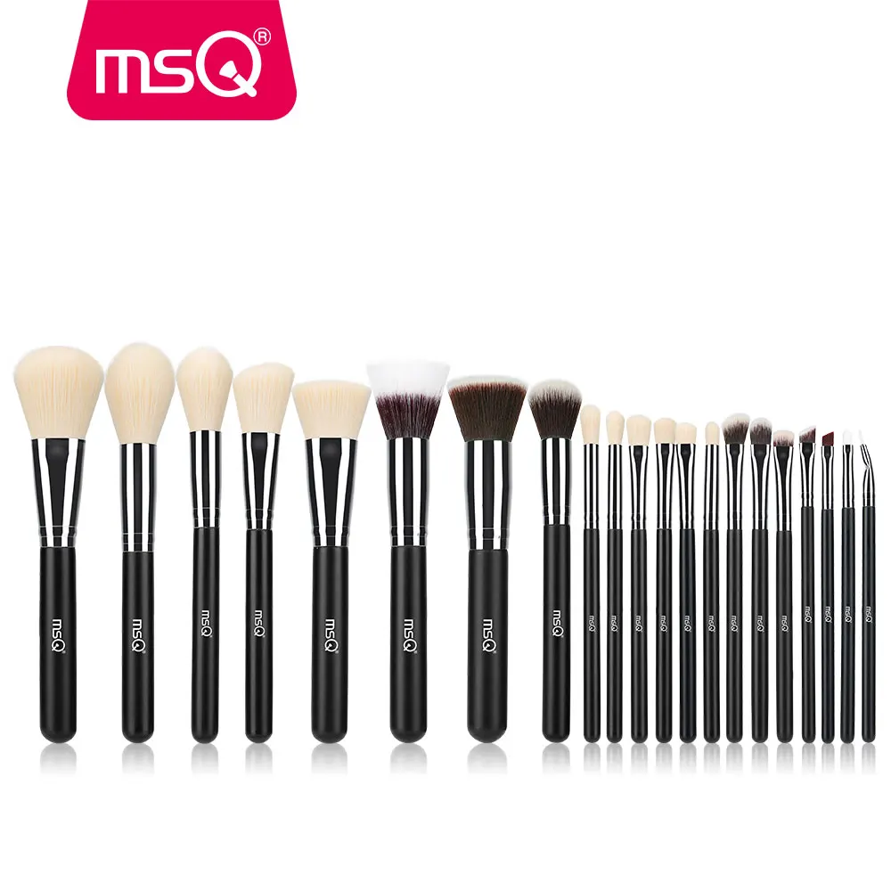 MSQ 21pcs Pro Makeup Brushes Set Basic Facial Brushes Powder Blusher Eyeshadow L - £75.70 GBP