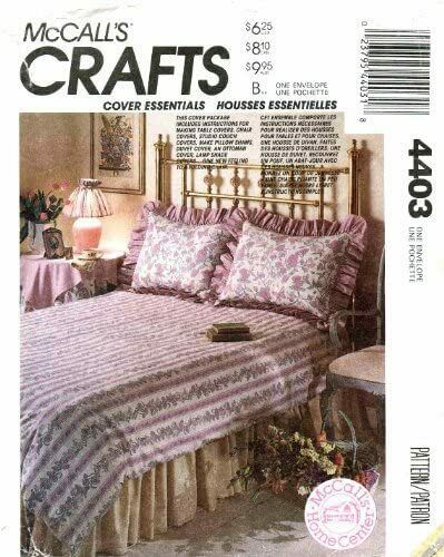 McCall&#39;s Crafts 4403 Table Chair Studio Couch Covers Pattern New Uncut - $5.93