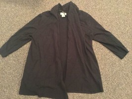 Laura Ashley Petite Long Sleeve Open Sweater, Size PL - £8.21 GBP
