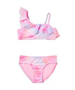 JUSTICE™ Girls&#39; LARGE (12/14) ~ ASYM RUFFLE Bikini ~ 2 Piece Swimsuit ~ ... - $428.03 MXN