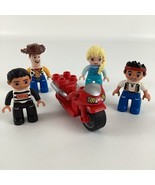 Lego Duplo Disney Minifig Lot Woody Elsa Jake Toddler Figures Toy Motorc... - $40.27 CAD