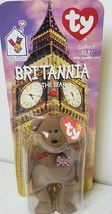 Ty Britannia the Bear  McDonalds Beanie Babies 1999 Rare Tag Error Oakbr... - $82.22