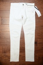 Armani Exchange A|X $180 J27 Men&#39;s Skinny Biker White Stretch Cotton Jeans 30 - £46.94 GBP