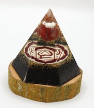 Black Obsidian Orgonite Pyramid - A Beacon of Protection and Energy Healing - £27.33 GBP