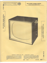 1958 Rca Victor KCS113A Tv Television Service Manual Photofact 21T8202-21T8407U - £10.25 GBP