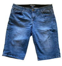 Democracy Bermuda Shorts Size 18W Jean Denim Longer Above Knee Y2K Ab So... - $49.39