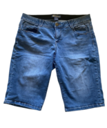 Democracy Bermuda Shorts Size 18W Jean Denim Longer Above Knee Y2K Ab So... - $67.55 CAD