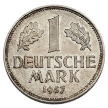 1957-D Allemagne Fédéral République Mark (XF État) Km #110 - $90.90