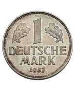 1957-D Allemagne Fédéral République Mark (XF État) Km #110 - $127.97 CAD