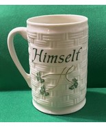Belleek Parian China Shamrock &quot;Himself&quot; Mug made in Ireland Pottery Beau... - $94.06 CAD