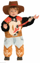 Infant Li&#39;l Rock Star Country Singer Halloween Costume 18.5-23 Lbs Hat &amp; Onesie - £19.73 GBP