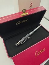 Cartier ballpoint pen Santos Silver with box and user guide new - $251.16
