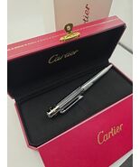 Cartier ballpoint pen Santos Silver with box and user guide new - $251.16