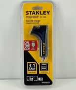 Stanley PIUSB2S PoweriT 3.1 Amp Dual USB Port Charger Adapter On The Go ... - £10.04 GBP