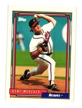 1992 Topps #596 Kent Mercker Atlanta Braves - £1.10 GBP