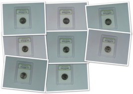8 Coins Pack INB Certified Lot USA State Quarters Brilliant Uncirculated BU 25c - £20.72 GBP