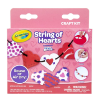 NEW Crayola Model Magic String of Hearts Craft Kit complete DIY garland - $4.95