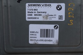 08 Bmw E60 E82 E80 E92 135i 335i 535i N54 ECU DME CAS-3 Ignition Fob 7573863 image 3