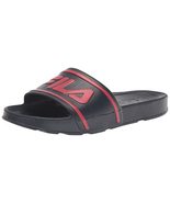 Fila Sleek Slide ST Sandal, Black/Knockout Pink/Knockout Pink, 2 US Unis... - $17.82