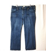 Just My Size Womens Jeans Size 24W Straight Leg Button Down Back Pockets - $15.52