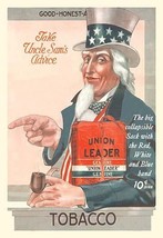 Take Uncle Sam&#39;s Advice - Union Leader Tobacco - Art Print - £17.51 GBP+