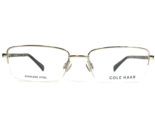 Cole Haan Brille Rahmen CH4002 717 GOLD Brown Gold Rechteckig 55-18-140 - £56.05 GBP