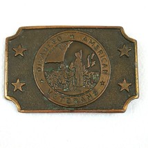 Vintage Disabled American Veterans Belt Buckle Brass tone Metal RARE - $19.99