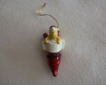 Disney Winnie The Pooh Porcelain Hinged Trinket Box Christmas Stocking O... - $15.00