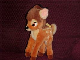 12" Gund Disney Bambi Poseable Plush Toy With Butterfly On Back - $59.39