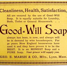 Good Will Soap 1897 Advertisement Victorian Household Cleaner Geo Marsh ... - $10.00