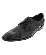 Mens Real Crocodile Skin Dress Shoes Black Leather Oxfords Lace Up Size ... - $273.52 CAD