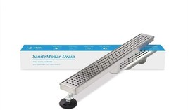 SaniteModar 36-inch Linear Shower Drain with Removable Square Hole Panel... - $165.99