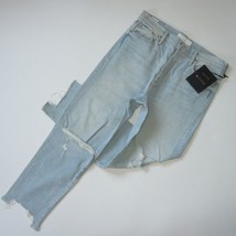NWT Mother Superior Huffy Flood Chew in Really Hella Hot Destroyed Crop Jeans 30 - £108.98 GBP