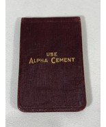 Vintage 1933 Alpha Portland Cement Co Easton PA Advertising Booklet Note... - $9.90