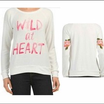Chaser Wild at Heart Jumper Sweater Sweatshirt Size Small - $758.18 MXN