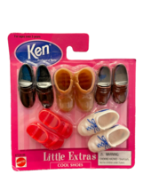 Doll Shoes Ken Little Extras Cool Shoes 5 Pair No. 67036 NIP 1998 Vintage - $16.69