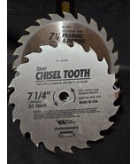 VERMONT AMERICAN 7¼&quot; Saw Blade Set 24t Carbide Framing/Rip &amp; 20t Crosscu... - $21.07 CAD