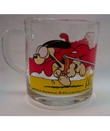 VINTAGE 1980 GARFIELD &amp; ODIE Skate Boarding Collector&#39;s GLASS MUG CUP - $22.39 CAD