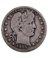 1915-S 25C Barber Quarter in VG Condition, Natural Color, Nice Detail fo... - €45,13 EUR