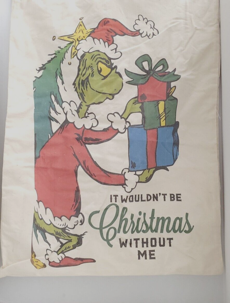 Primary image for The Grinch Gift Bag Christmas It Wouldn't be Christmas Without Me 19x27