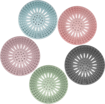 Drain Cover Hair Catcher Set of 5 Hair Stopper Shower for Bathroom Batht... - £17.57 GBP