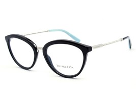Tiffany &amp; Co. Eyeglasses TF 2173 8001 Black &amp; Silver Frame Italy 53[]18 140 - £141.58 GBP